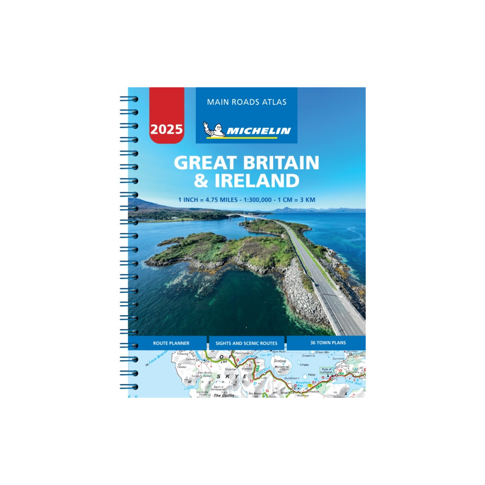 Great Britain & Ireland 2025 - Mains Roads Atlas (A4-Spiral) (bok, spiral, english) Michelin Editions Des Voyages