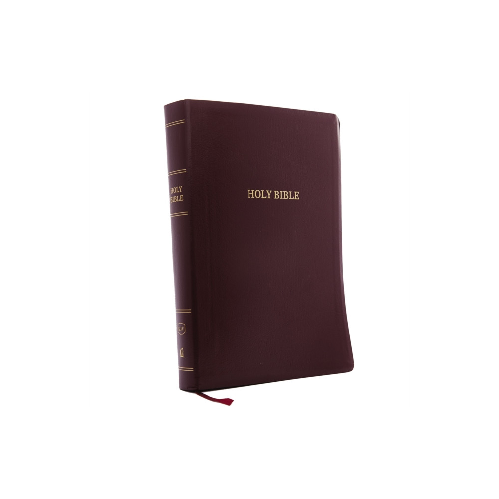KJV Holy Bible: Super Giant Print with 43,000 Cross References, Burgundy Leather-look, Red Letter, Comfort Print: King J... Thomas nelson publishers