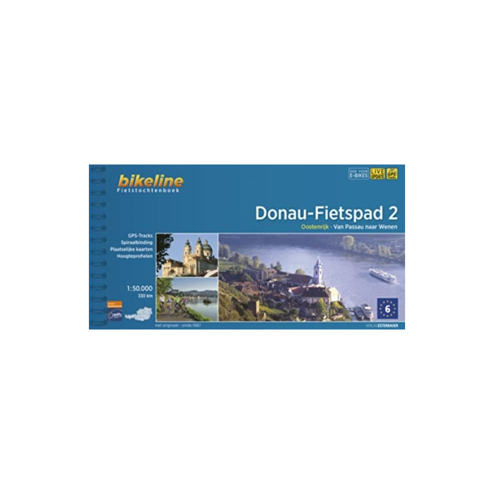 Donau Fietspad 2 Oostenrijk Van Passau naar Wenen (bok, spiral, dut) Verlag Esterbauer