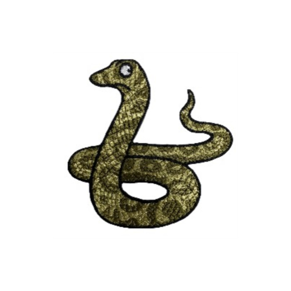 Snake Character Sew On Patch Pawprint Family