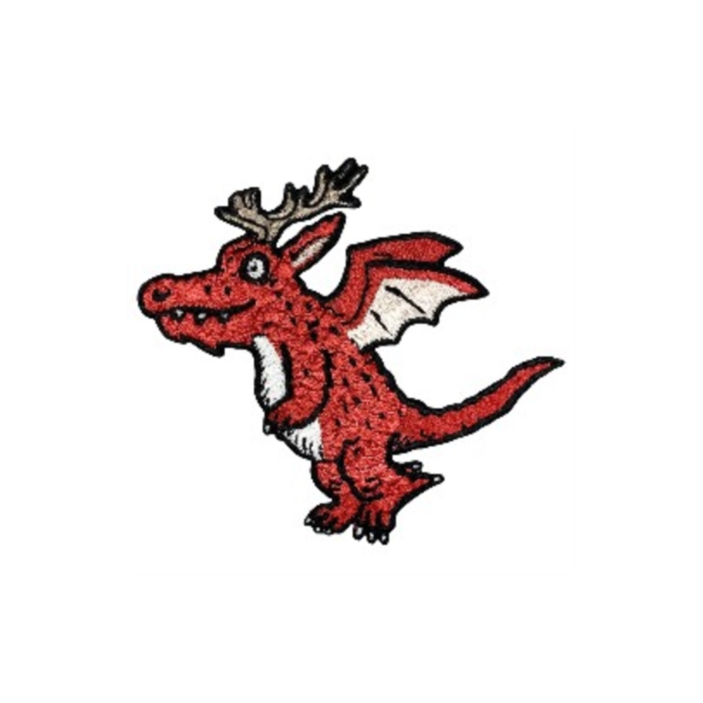 Red Dragon Sew On Patch Pawprint Family