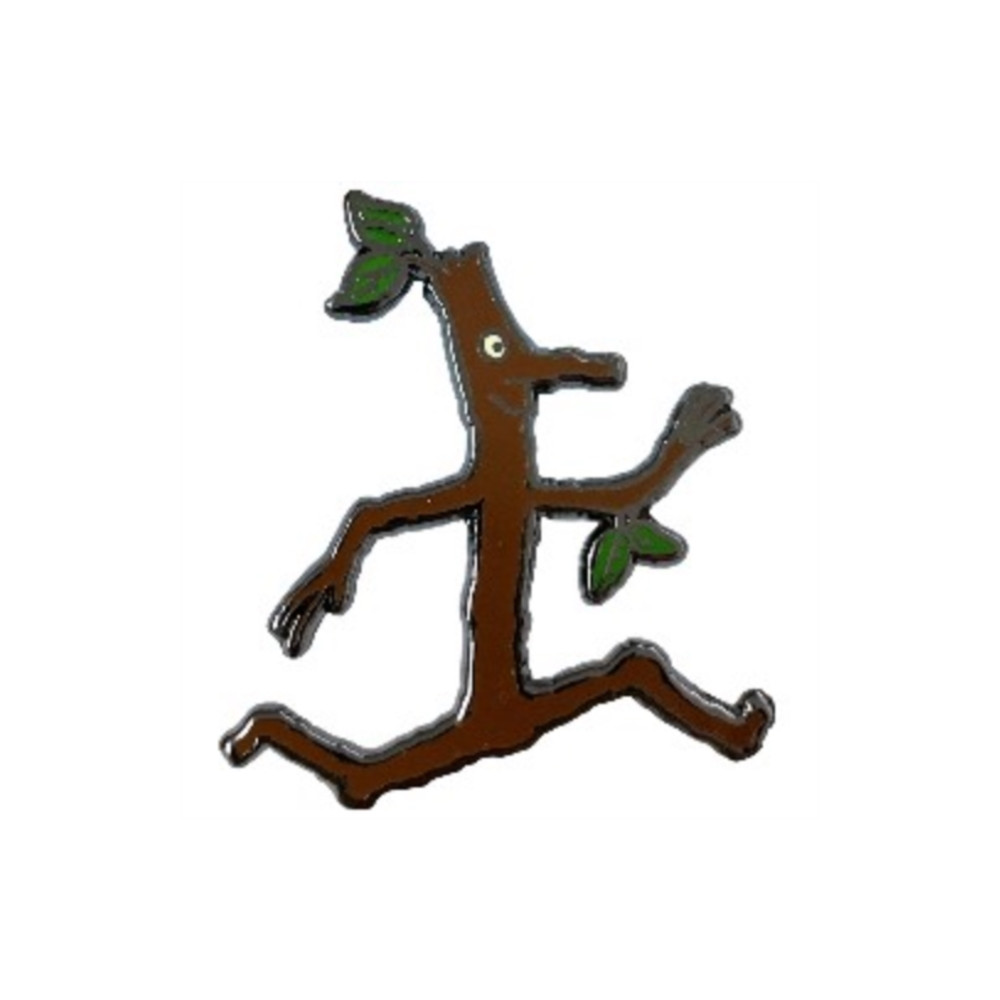 Stick Man Character Pin Badge Pawprint Family