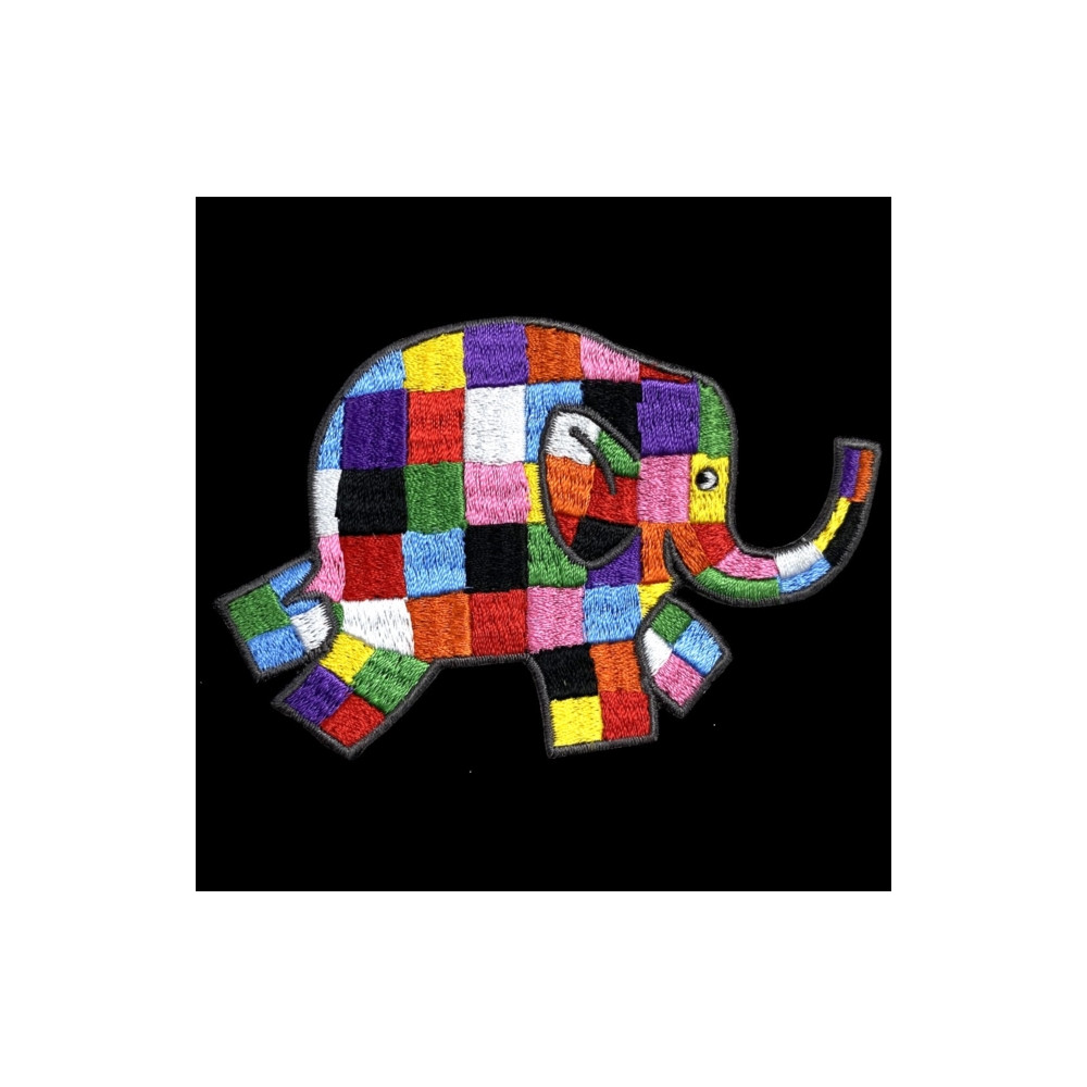 Elmer Running Right Sew On Patch Pawprint Family