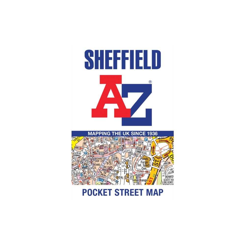 Sheffield A-Z Pocket Street Map HarperCollins Publishers