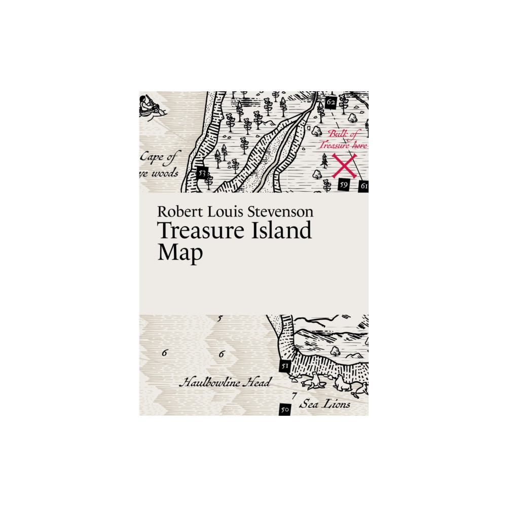 Paris Grafik Robert Louis Stevenson, Treasure Island Map