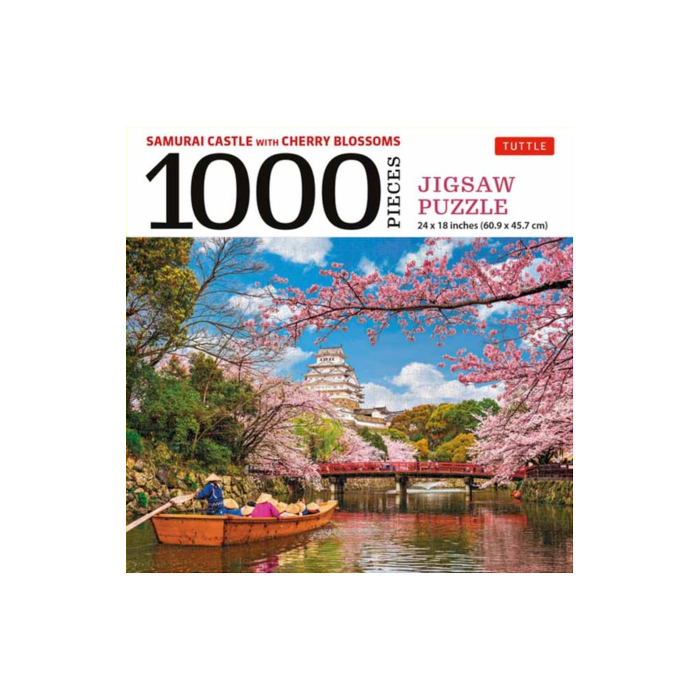 Samurai Castle with Cherry Blossoms 1000 Piece Jigsaw Puzzle Tuttle Publishing