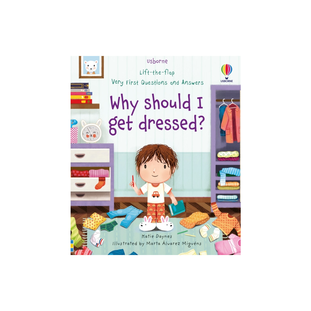 Very First Questions and Answers Why should I get dressed? (bok, board book, english) Usborne Publishing Ltd