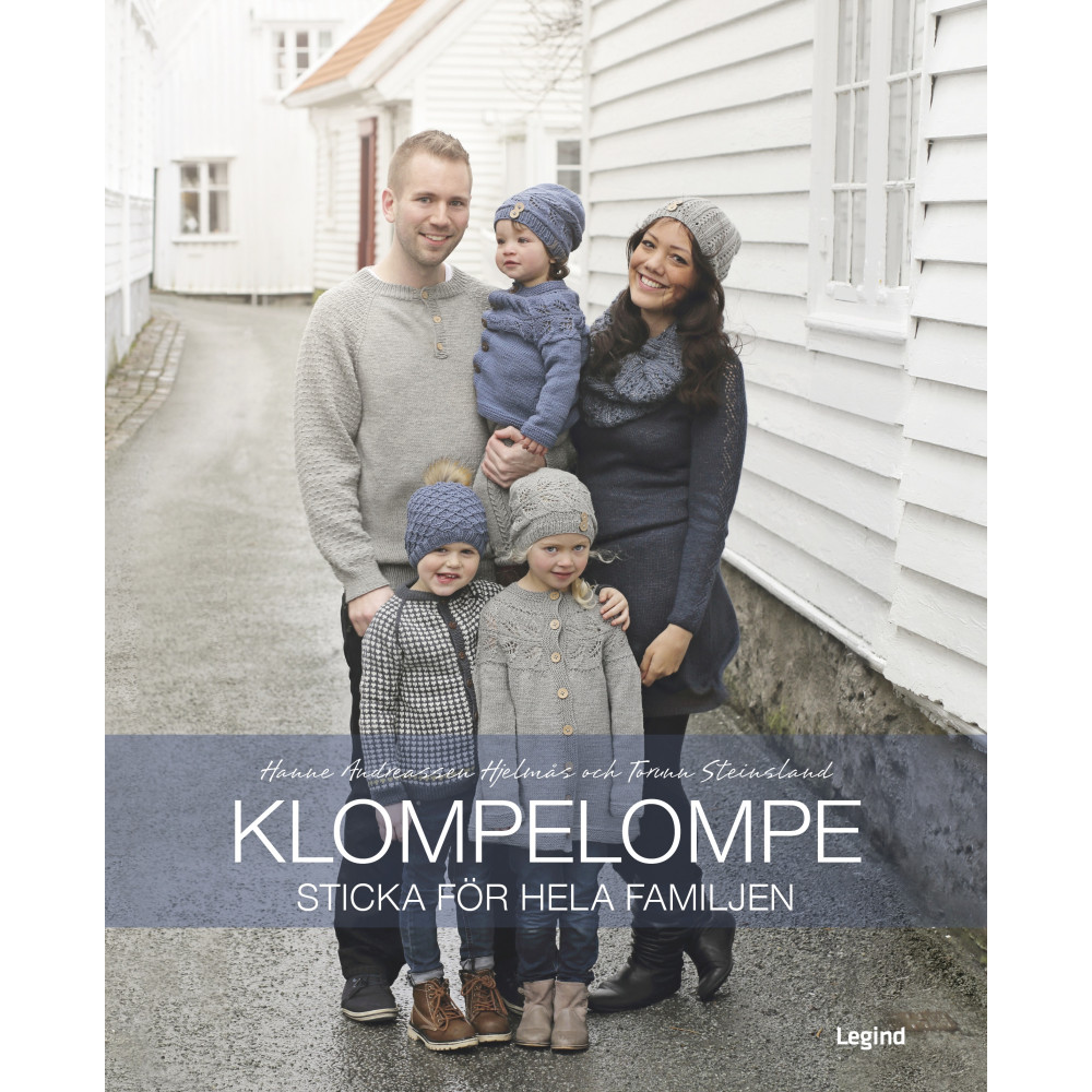 KlompeLOMPE : Sticka för hela familjen (inbunden) Hanne Andreassen Hjelmås
