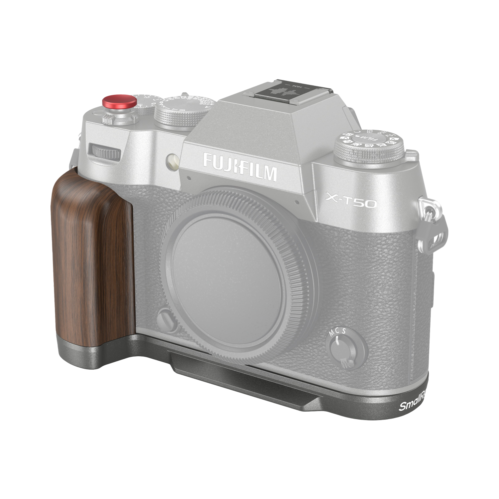 SmallRig 4736 Wooden L-Shape Grip for Fujifilm X-T50 Charcoal Silver