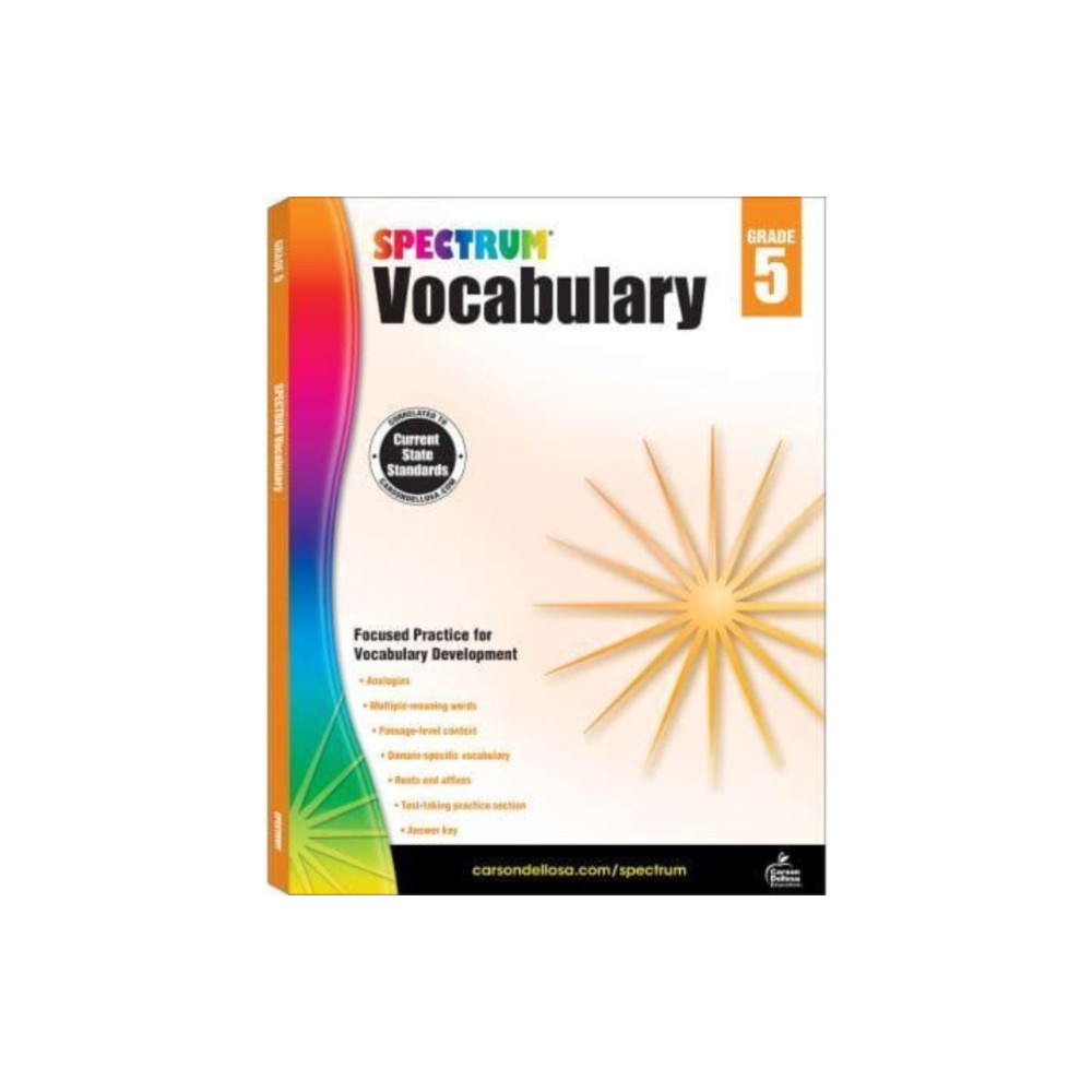 Spectrum Vocabulary Grade 5 (häftad, english) Carson Dellosa