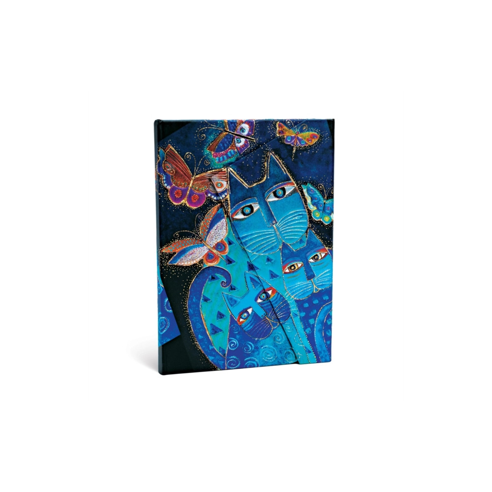 Blue Cats & Butterflies Lined Hardcover Journal (inbunden, english) paperblanks