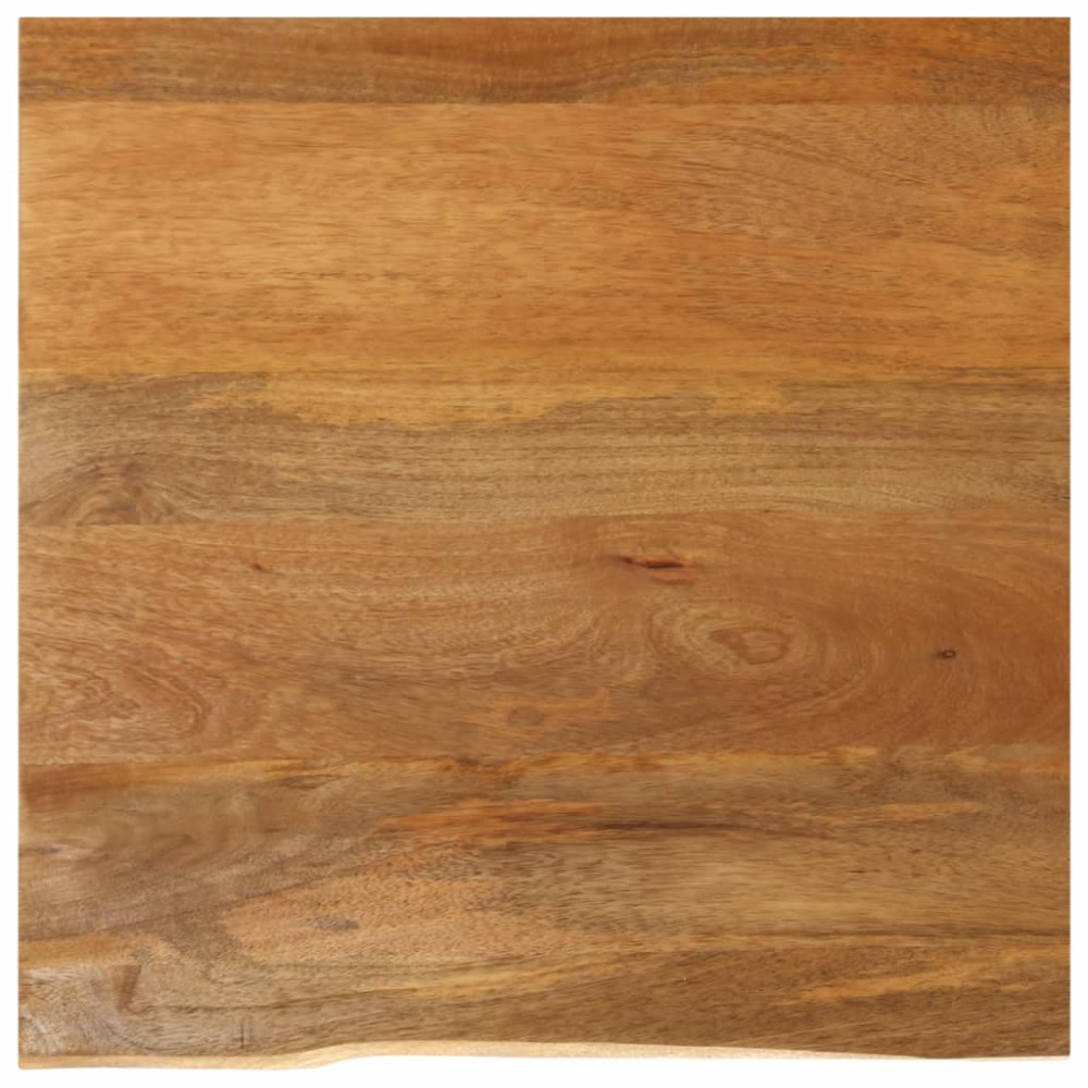 Bordsskiva 80x80x3,8 cm levande kant massivt mangoträ