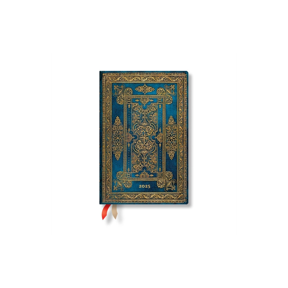 Blue Luxe (Luxe Design) Mini 12-month Horizontal Hardback Dayplanner 2025 (Elastic Band Closure) (inbunden, english) Little, Brown Book Group
