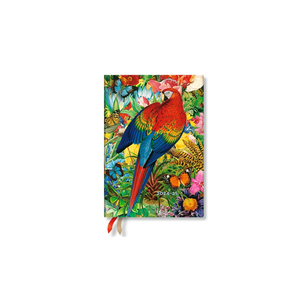 Tropical Garden (Nature Montages) Midi 12-month Vertical Hardback Dayplanner 2025 (Elastic Band Closure) (inbunden, english) Little, Brown Book Group