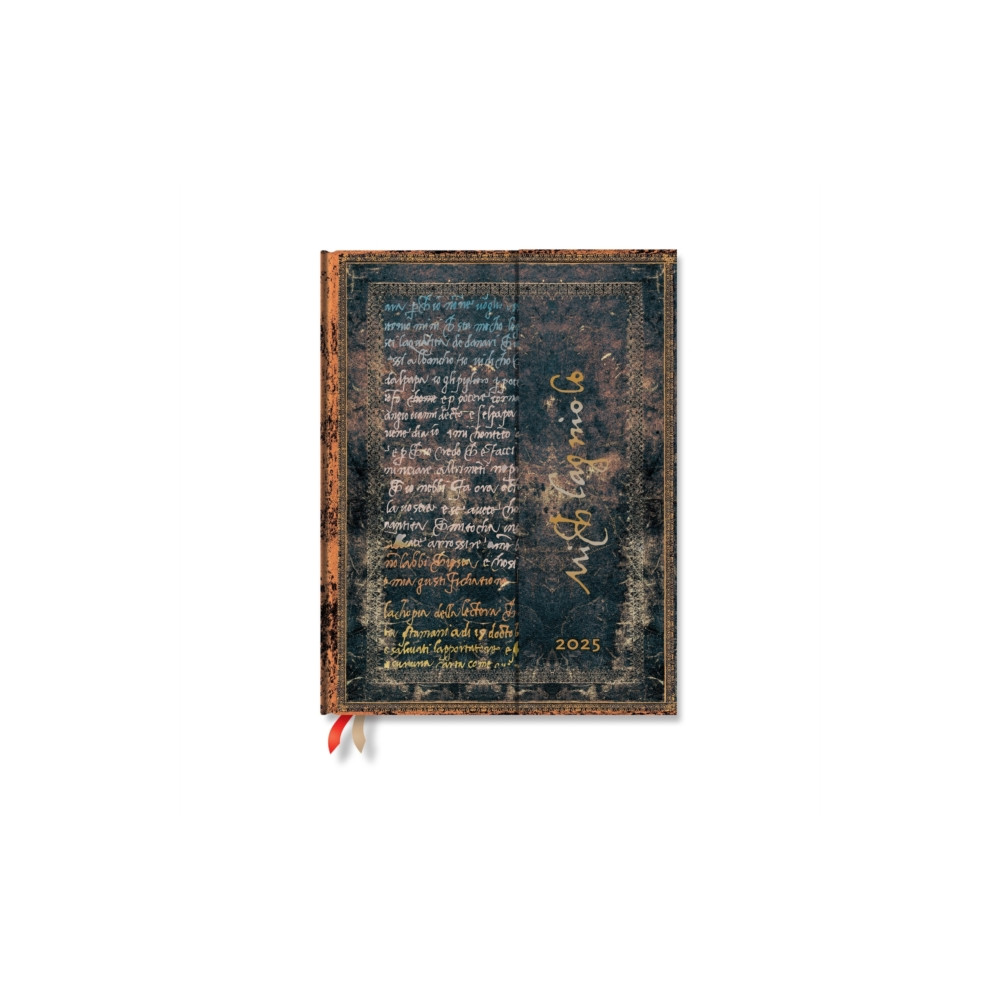 Michelangelo, Handwriting (Embellished Manuscripts Collection) Ultra 12-month Verso Hardback Dayplanner 2025 (Wrap Closu... Little, Brown Book Group