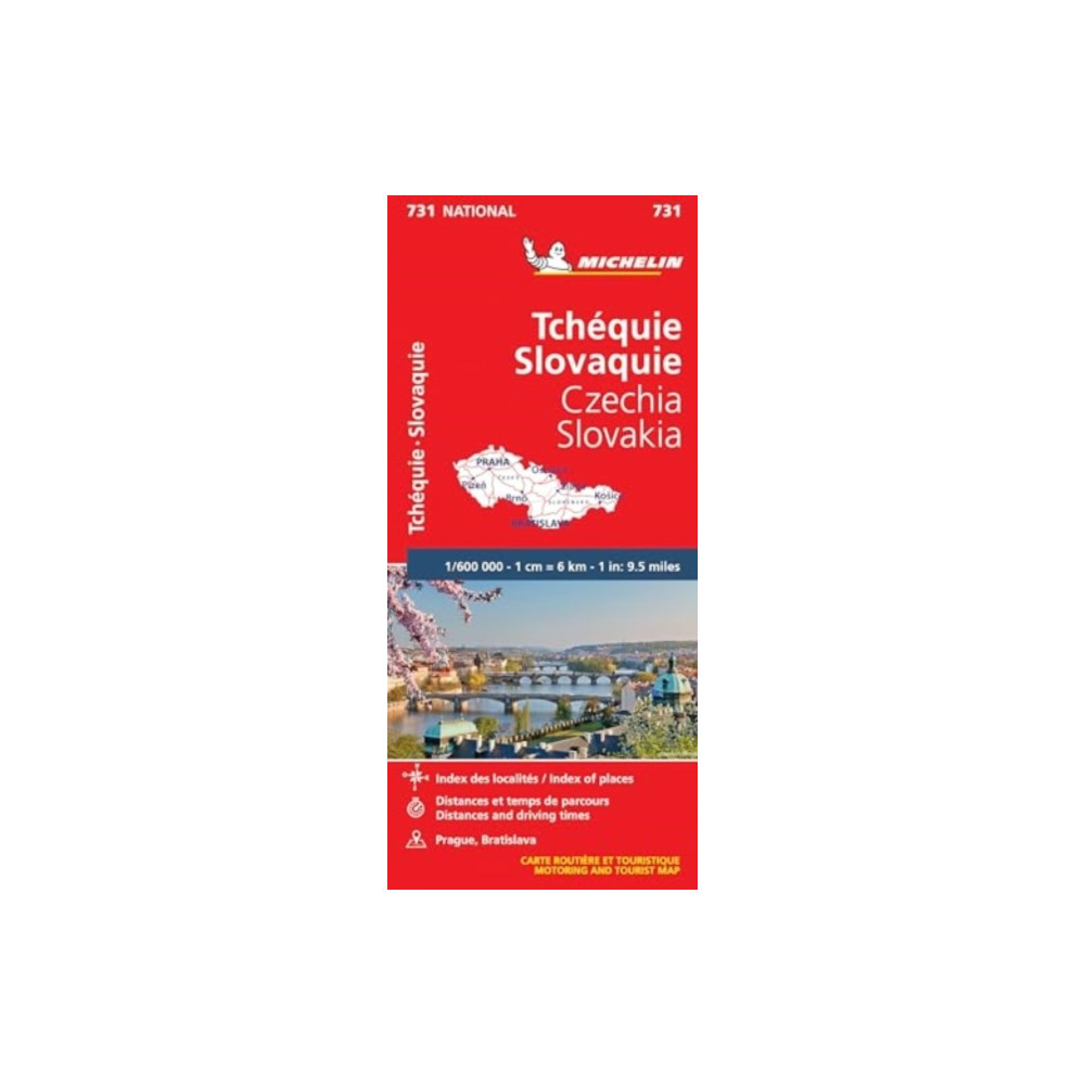 Czech Republic, Slovak Republic - Michelin National Map 731 Michelin Editions Des Voyages