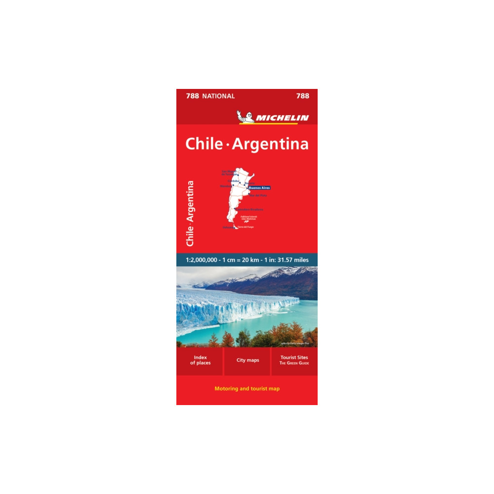 Chile Argentina - Michelin National Map 788 Michelin Editions Des Voyages
