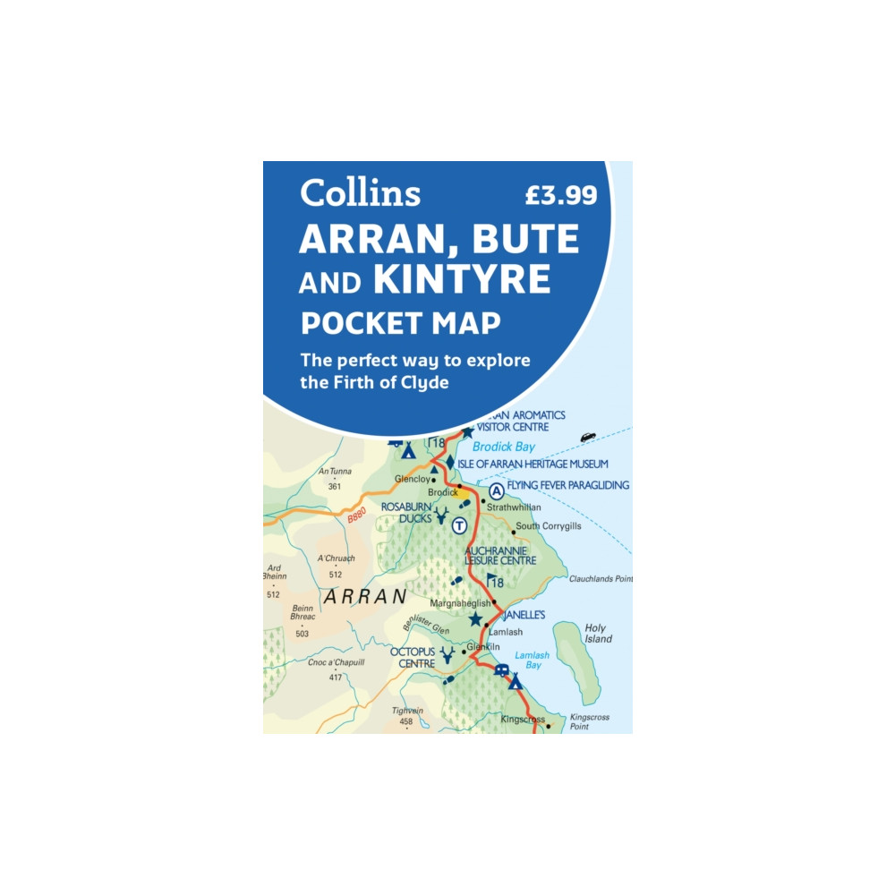 Arran, Bute and Kintyre Pocket Map HarperCollins Publishers