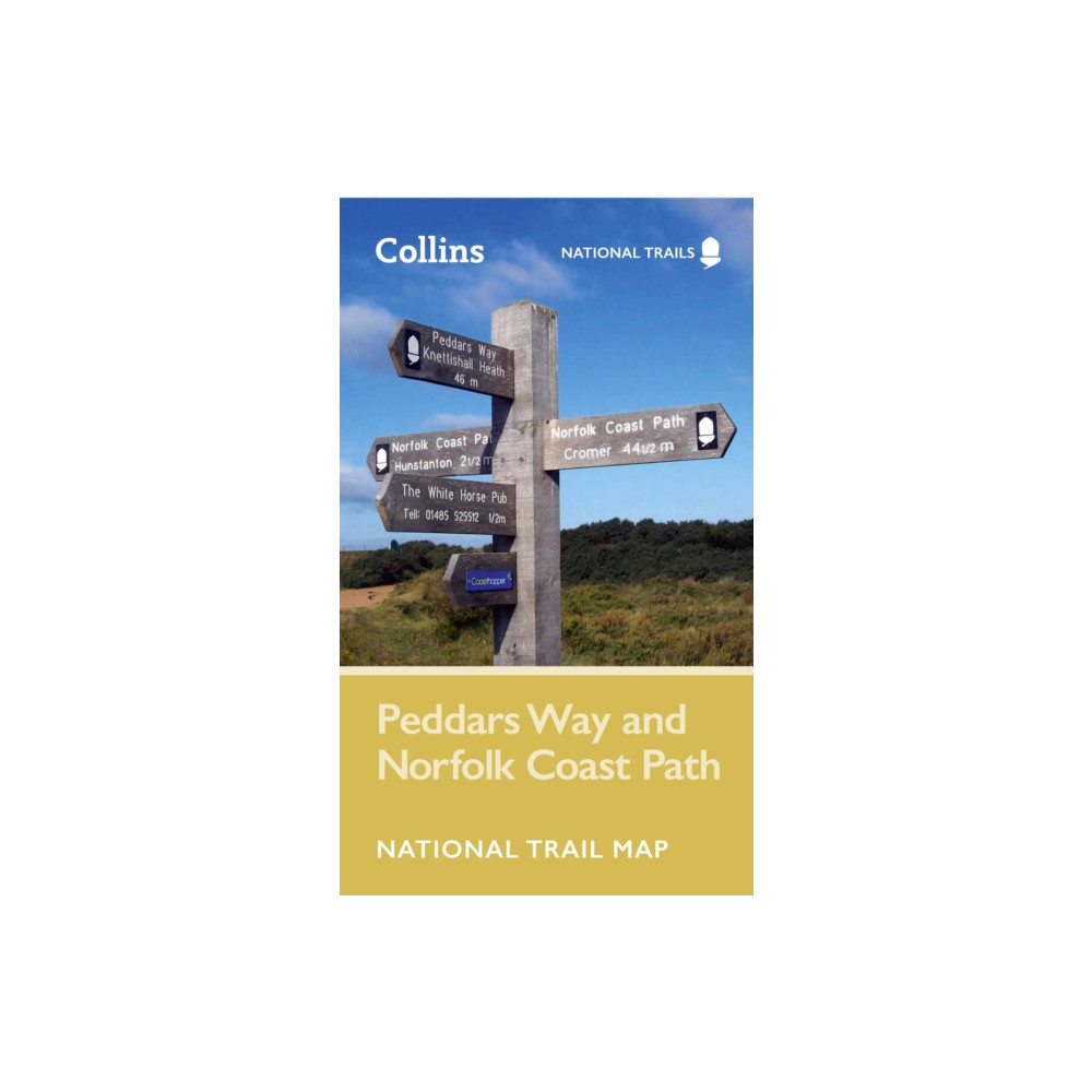 Peddars Way and Norfolk Coast Path National Trail Map HarperCollins Publishers
