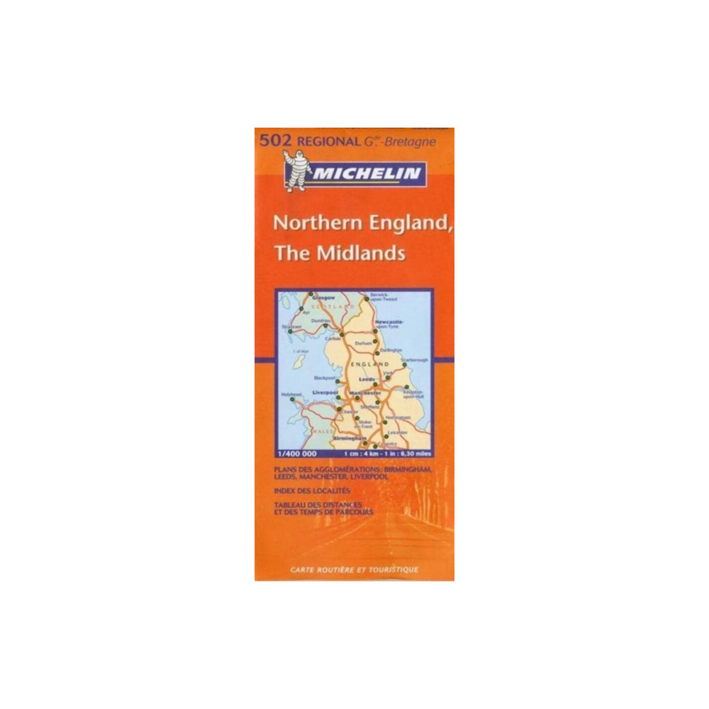 Northern England - Michelin Regional Map 502 Michelin Editions Des Voyages