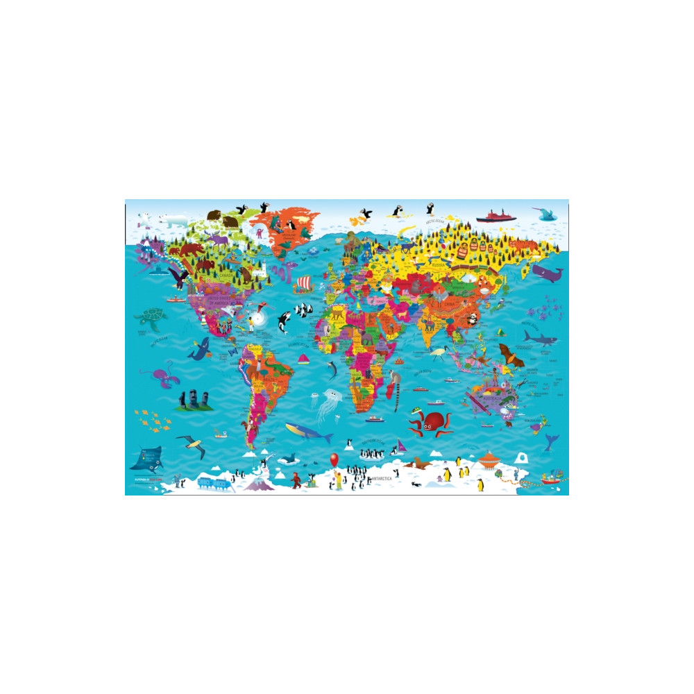 Collins Children’s World Wall Map HarperCollins Publishers