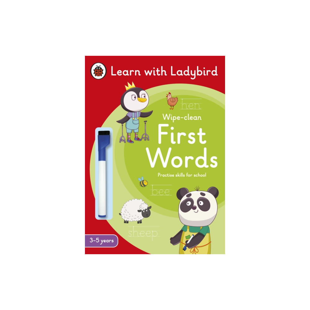 First Words: A Learn with Ladybird Wipe-Clean Activity Book 3-5 years (häftad, english) Penguin Random House Children's UK