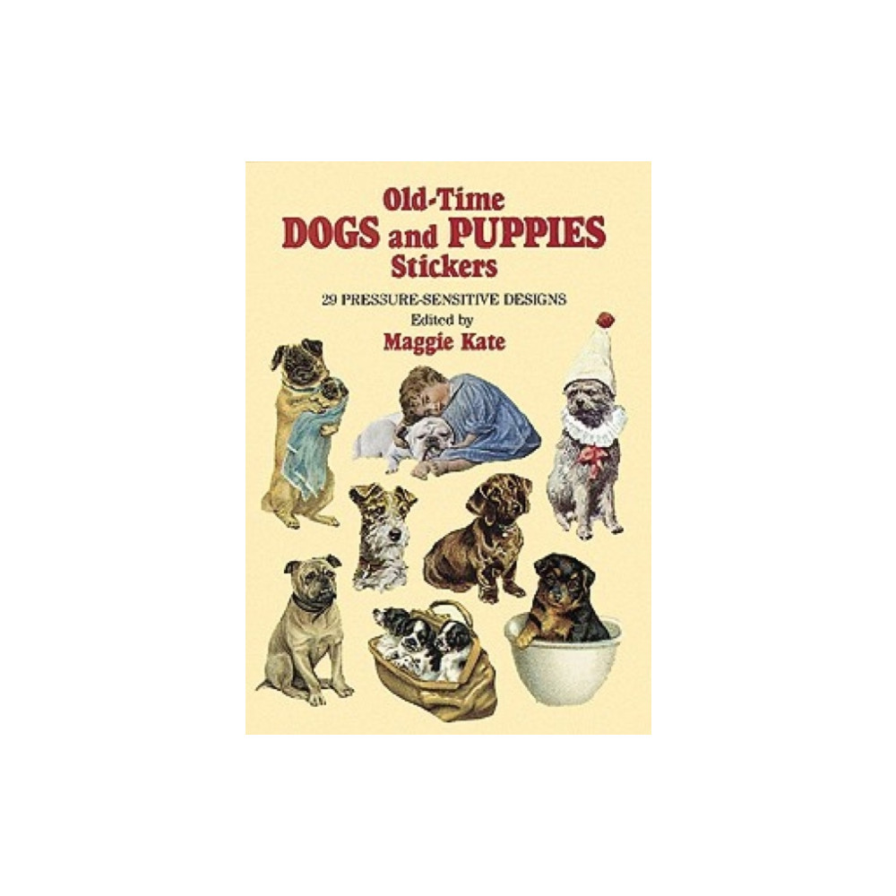 Old-Time Dogs and Puppies Stickers (häftad, english) Dover publications inc.