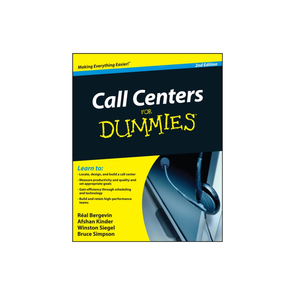 Call Centers For Dummies (häftad, english) John Wiley & Sons Inc