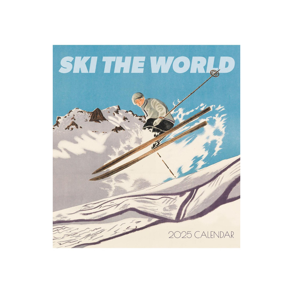 Ski the World CAL25169: 2025 Wall Calendar Pomegranate Europe Ltd