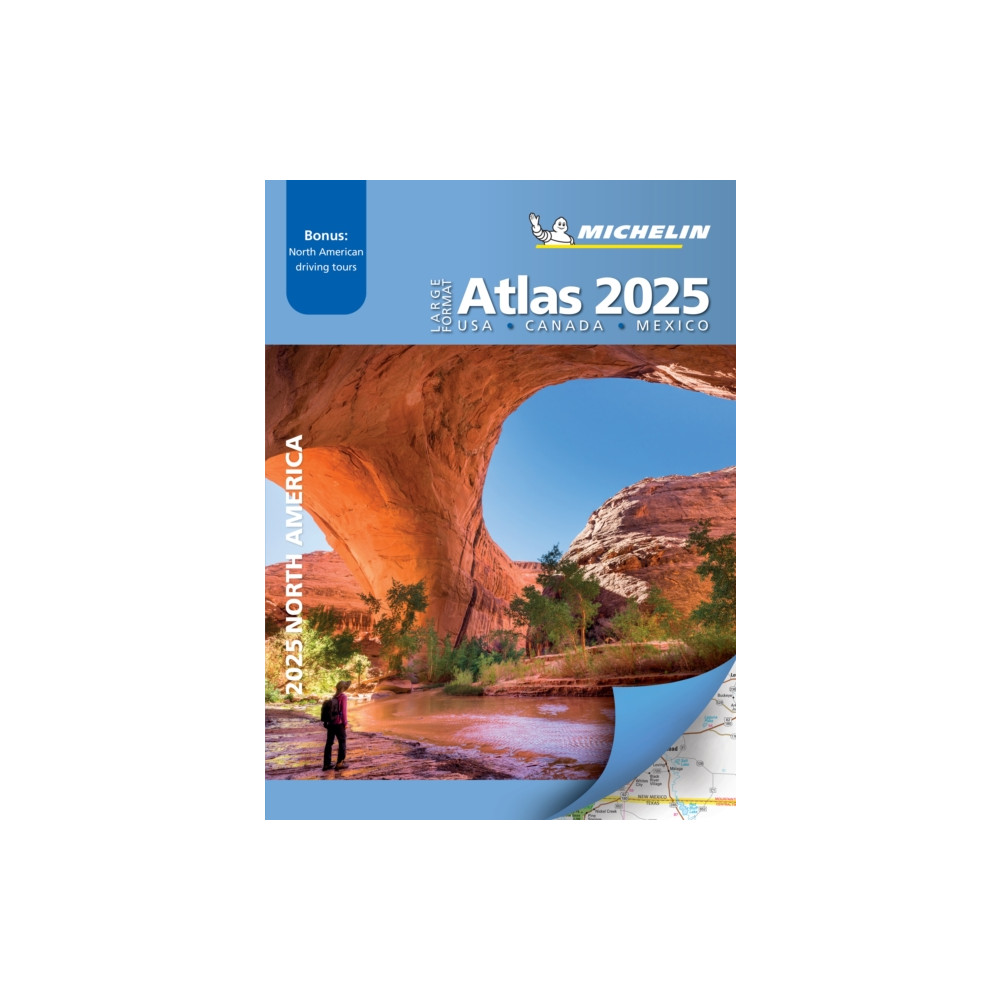 Large Format Atlas 2025 USA - Canada - Mexico (A3-Paperback) (bok, spiral, english) Michelin Editions Des Voyages