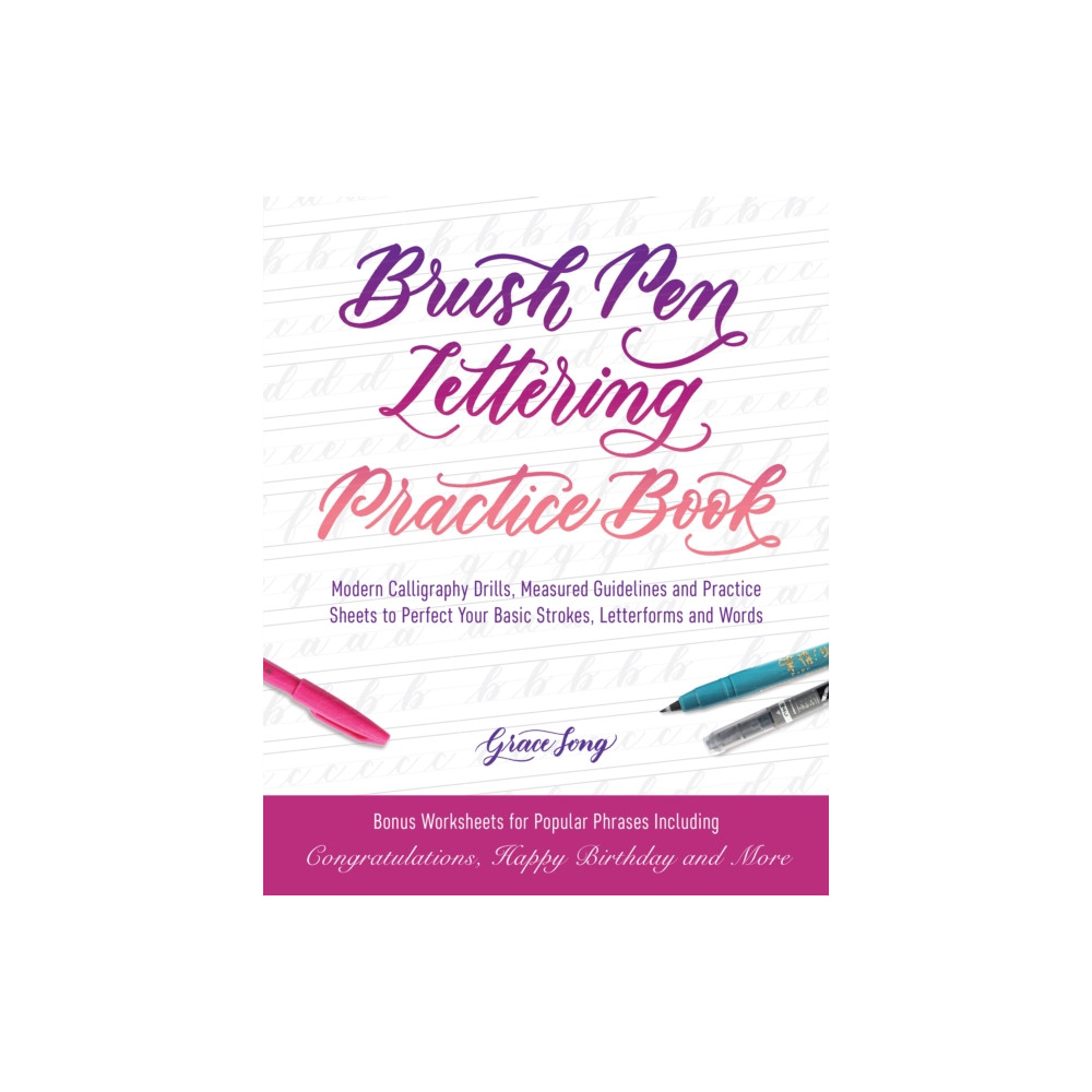 Brush Pen Lettering Practice Book (häftad, english) Ulysses Press