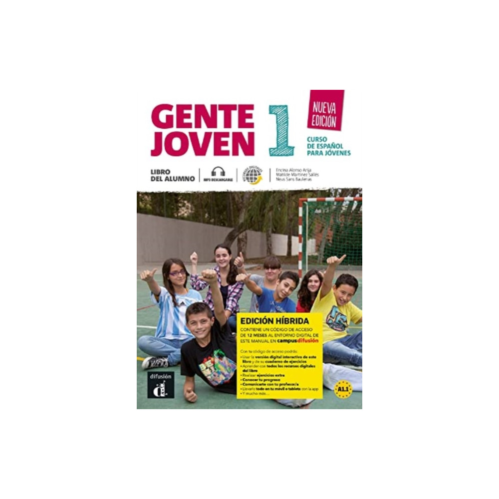 Gente joven 1 - Nueva edicion - Edicion hibrida - Libro del alumno + audio MP3. A1.1 (häftad, spa) Difusion