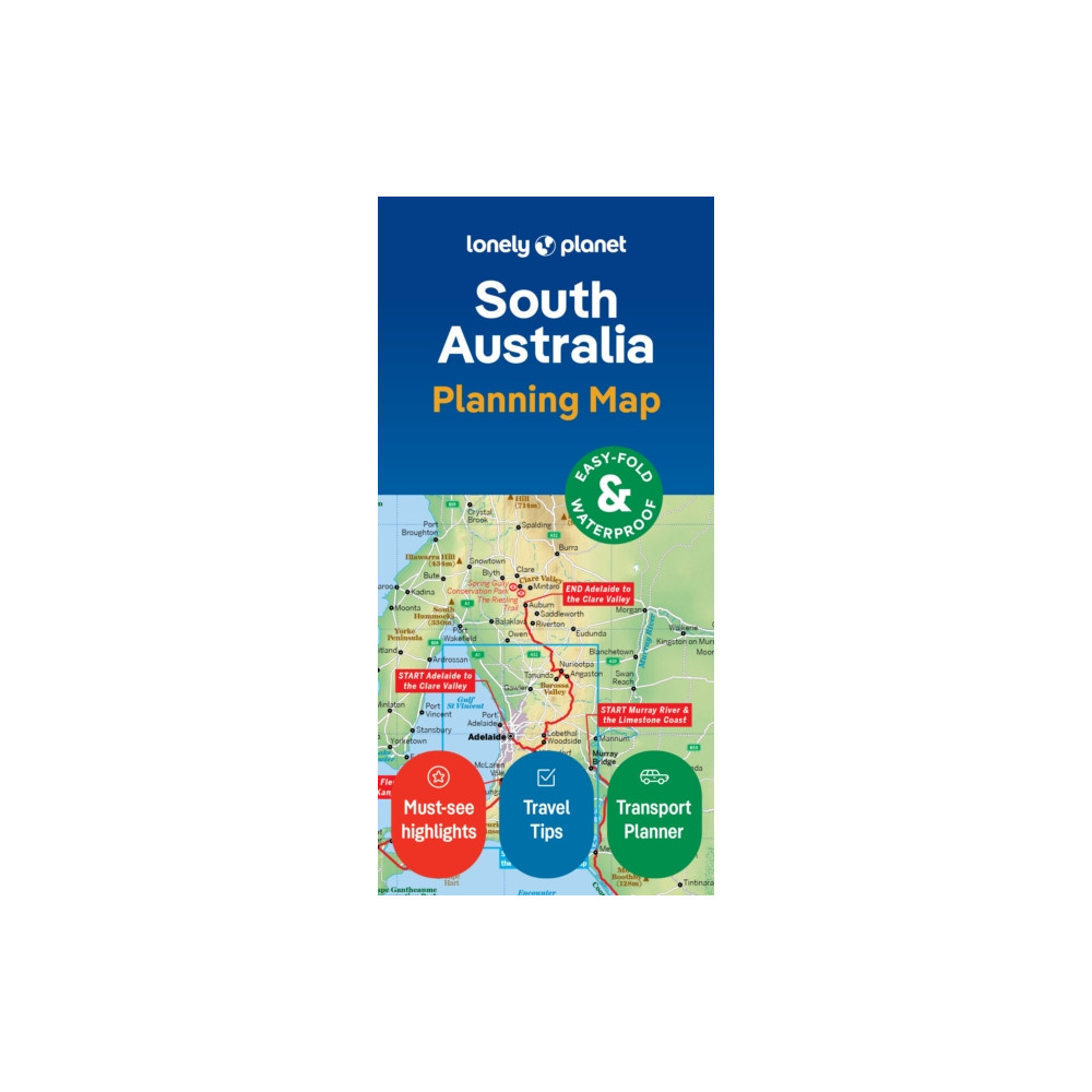 Lonely Planet South Australia Planning Map Lonely Planet Global Limited