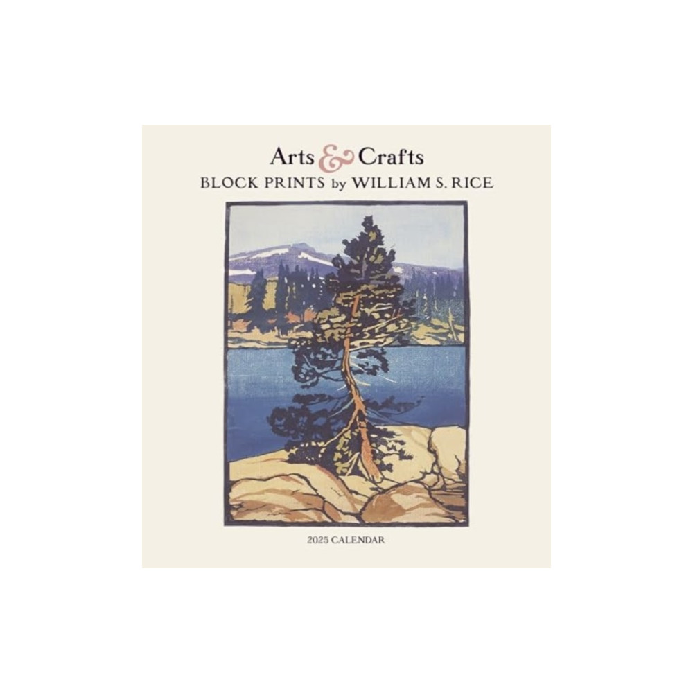 Arts & Crafts Block Prints by William S. Rice 2025 Wall Calendar (häftad, english) Pomegranate
