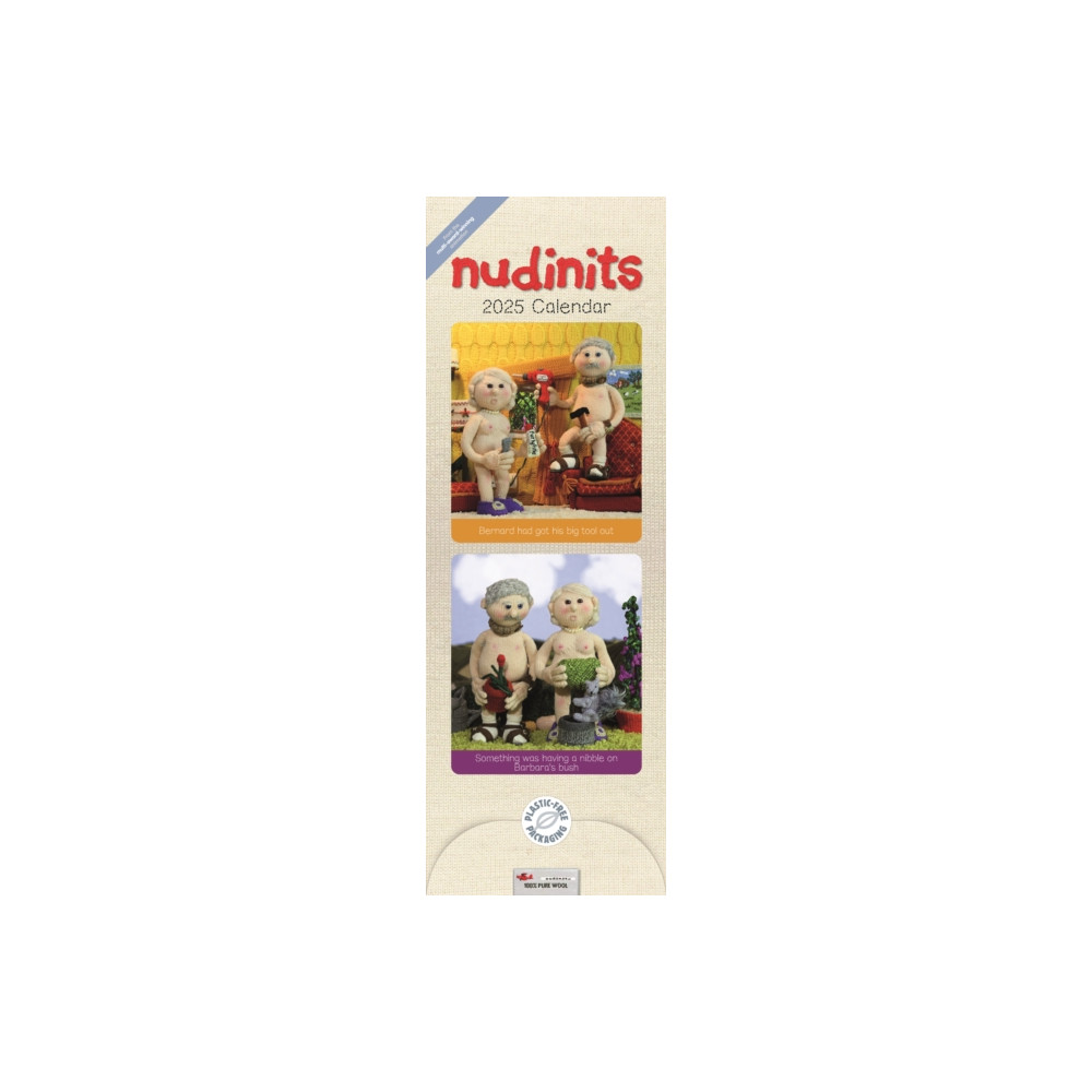 Nudinits Slim Calendar 2025 (häftad, english) Carousel Calendars