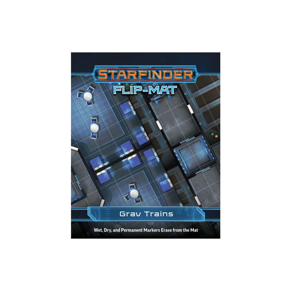 Starfinder Flip-Mat: Grav Trains (häftad, english) Paizo Publishing, LLC