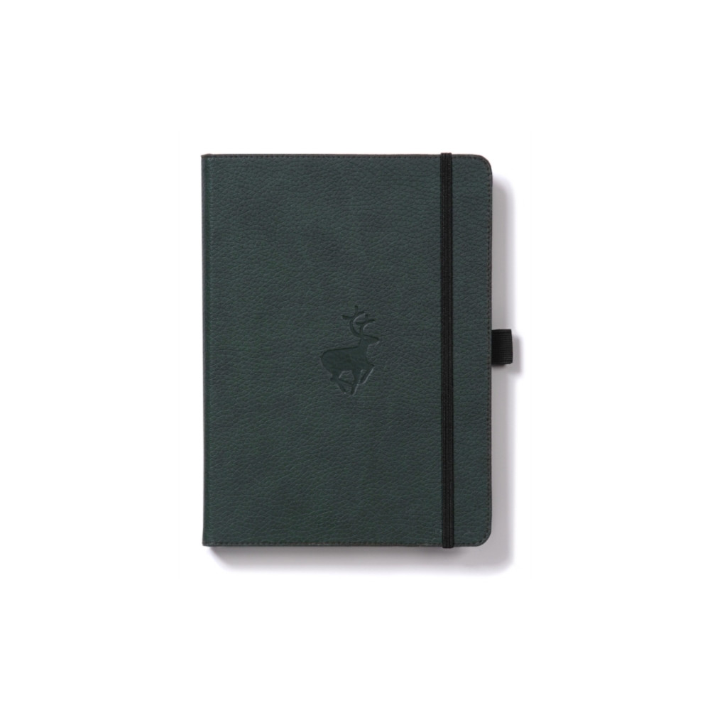 Dingbats A4+ Wildlife Green Deer Notebook - Dotted (häftad, english) DINGBATS