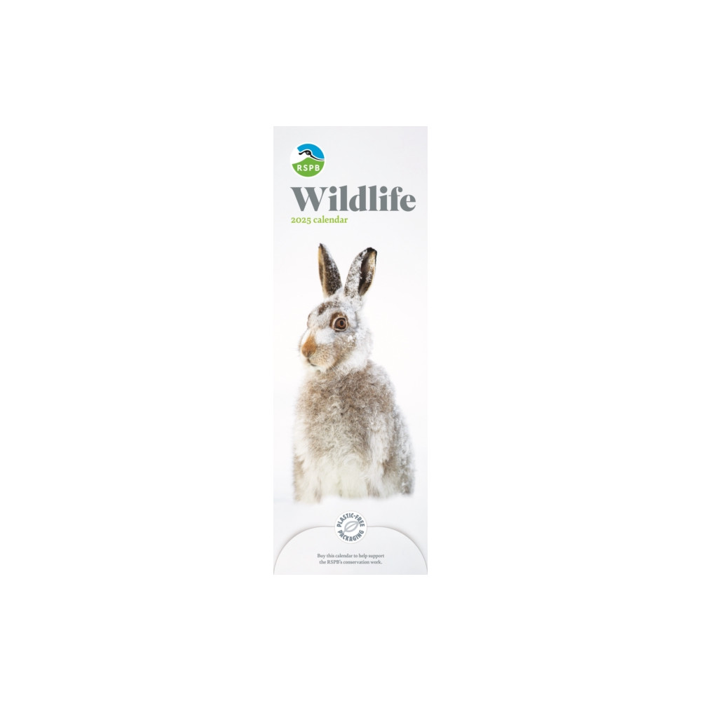 RSPB Wildlife Slim Calendar 2025 (häftad, english) Carousel Calendars