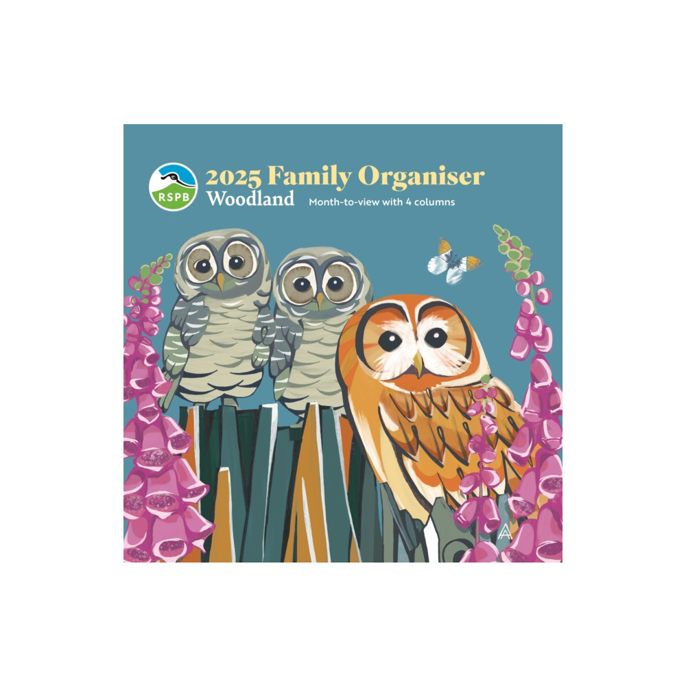 RSPB Household Planner Wall Calendar 2025 (häftad, english) Carousel Calendars