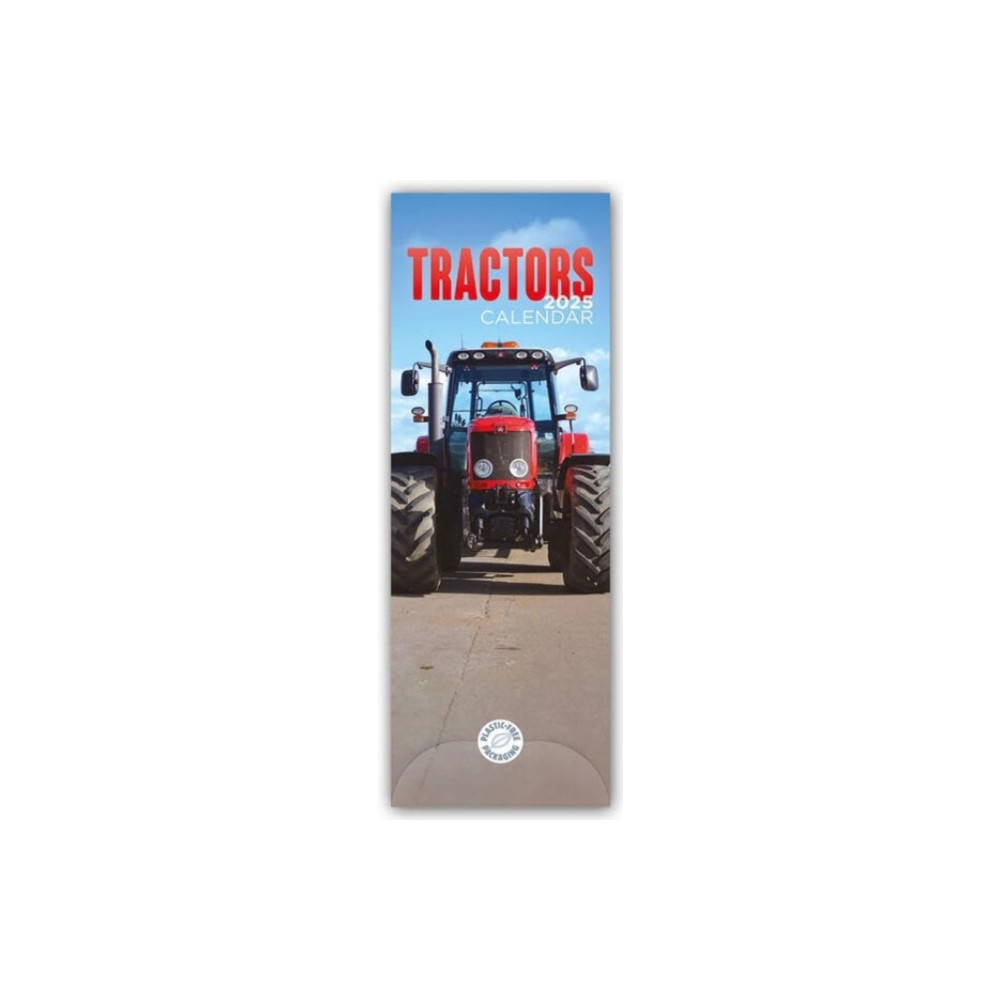 Tractors Slim Calendar 2025 (häftad, english) Carousel Calendars