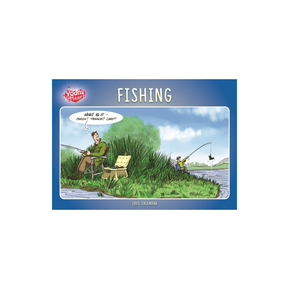 Carousel Calendars Fishing, Young At Heart A4 Calendar 2025 (häftad, eng)