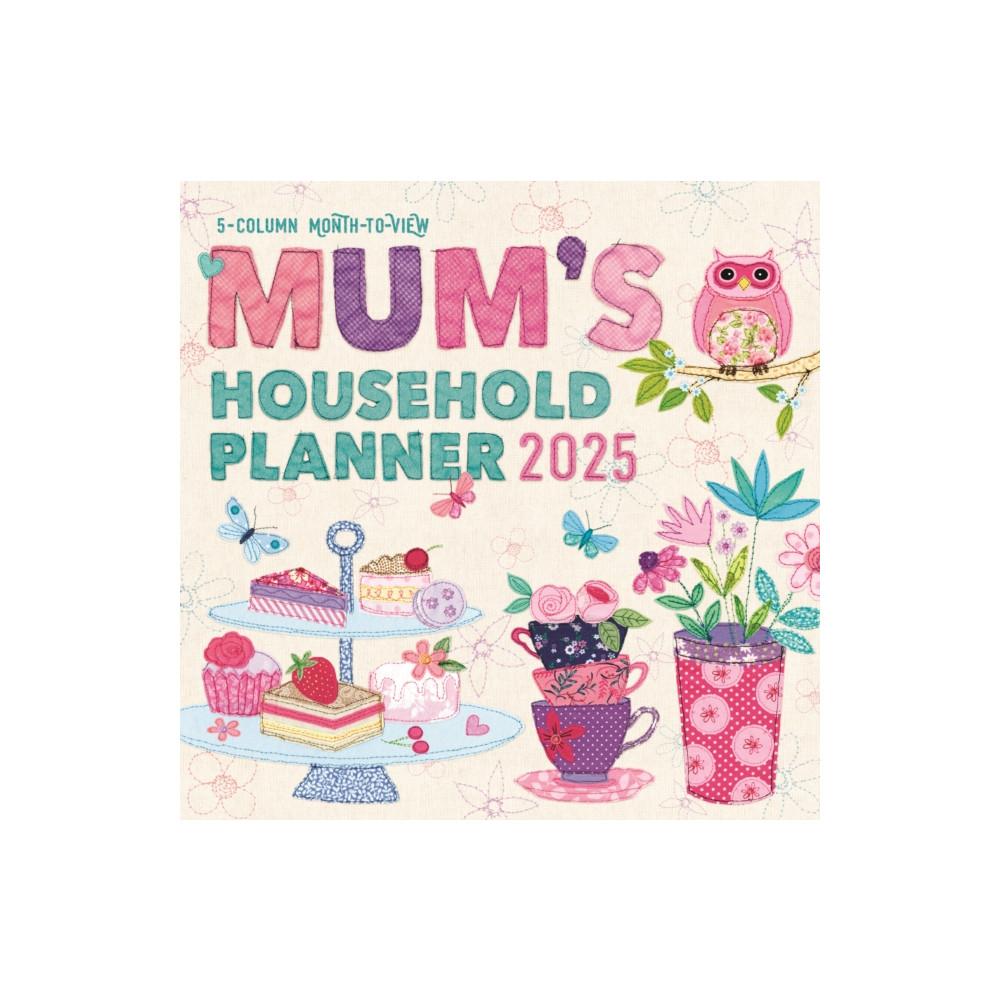 Mums Fabric Household Planner Wall Calendar 2025 (häftad, english) Carousel Calendars
