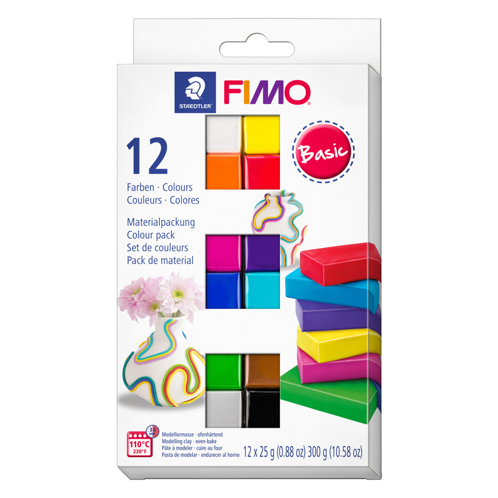 FIMO modellera, 12 färger Staedtler A/S