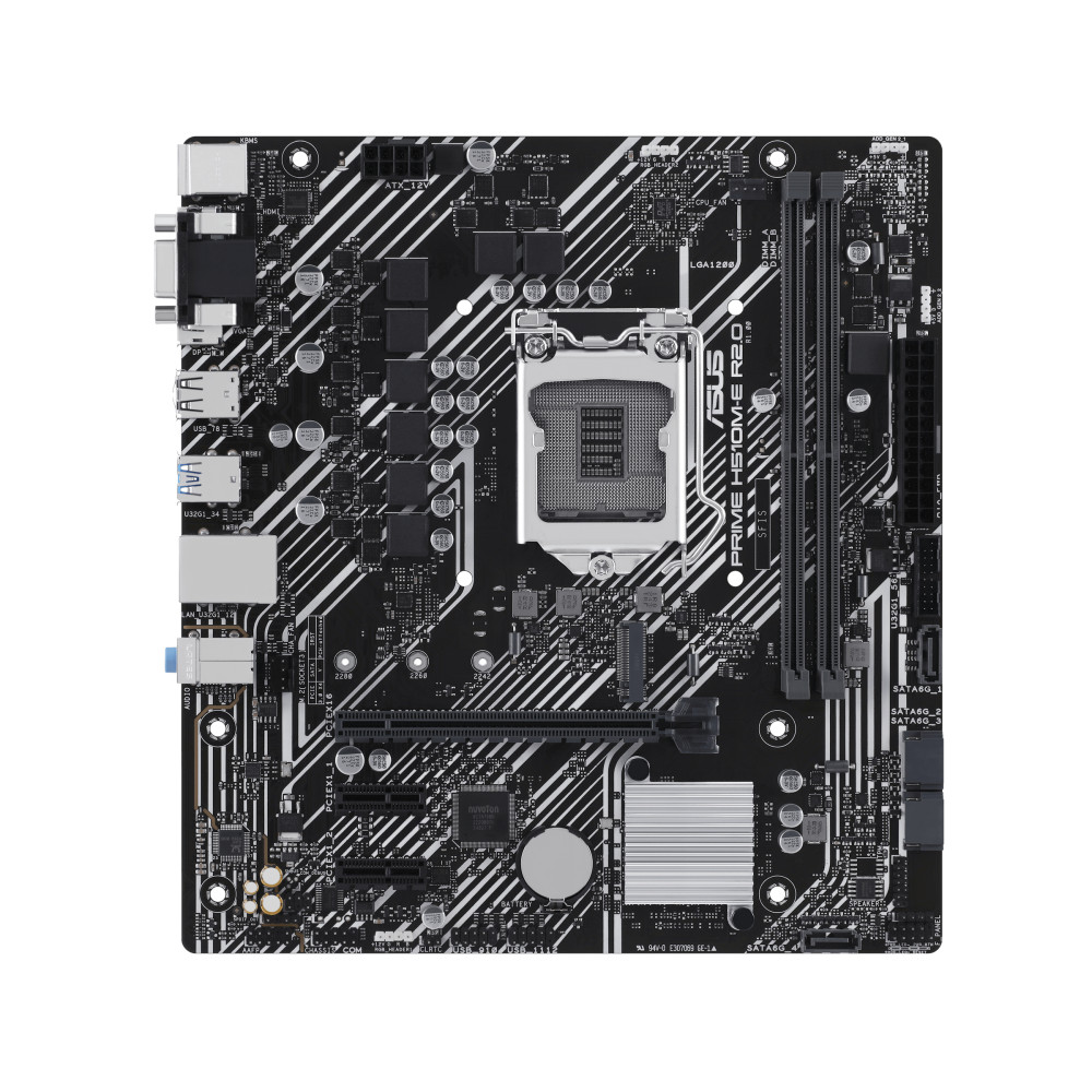 ASUS PRIME H510M-E R2.0 - moderkort - micro ATX - LGA1200-uttag - H470