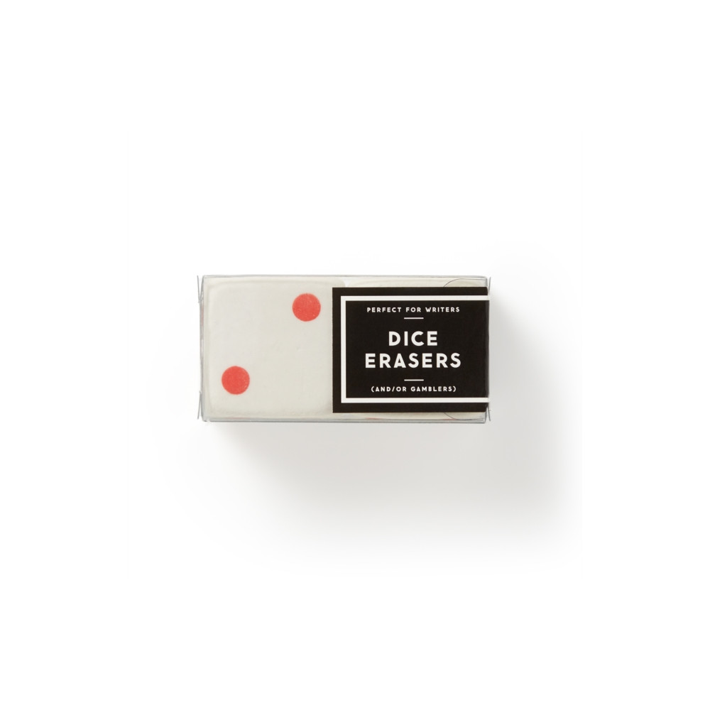Make Big Mistakes Giant Dice Eraser Set Galison