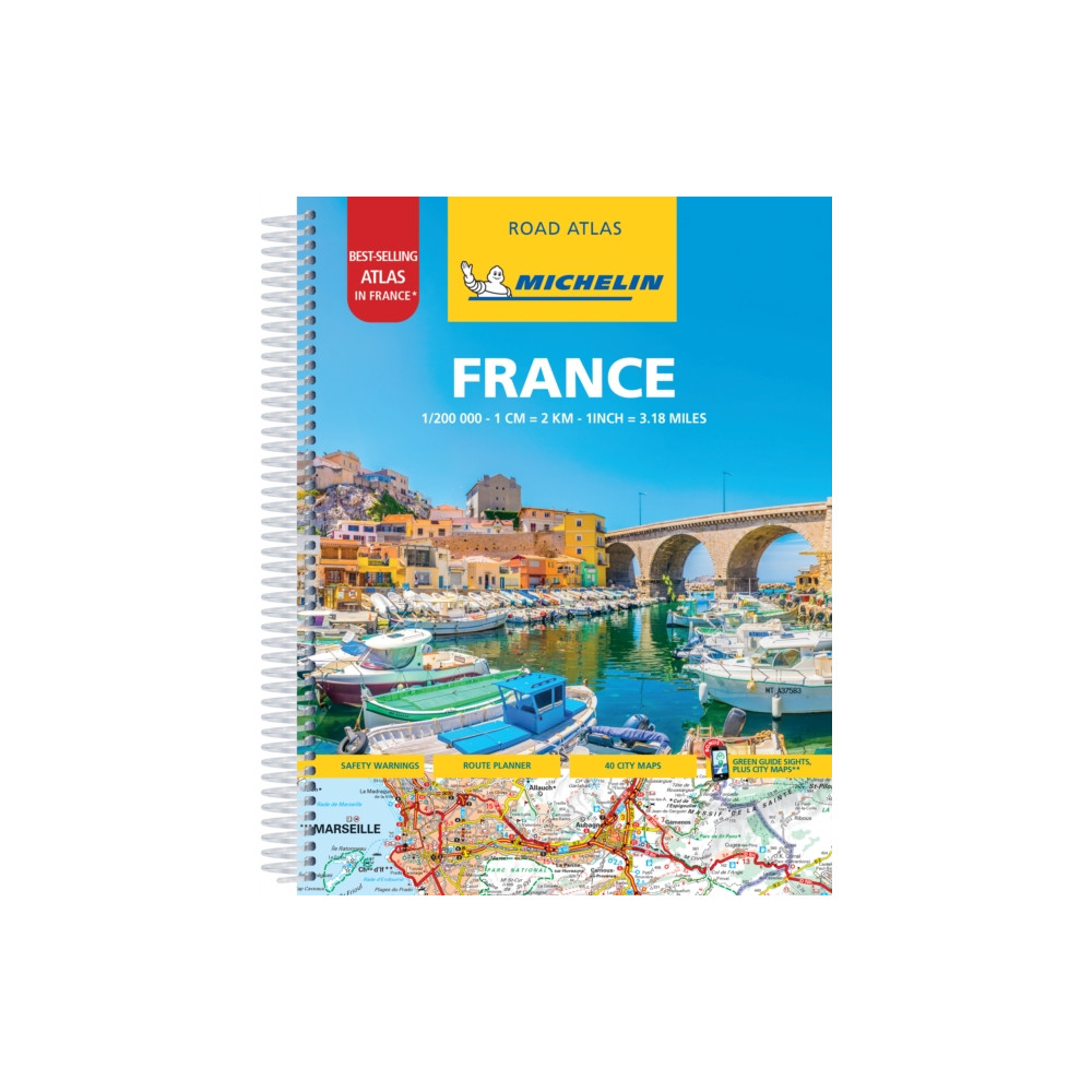 France -A4 Tourist & Motoring Atlas (bok, spiral, english) Michelin Editions Des Voyages