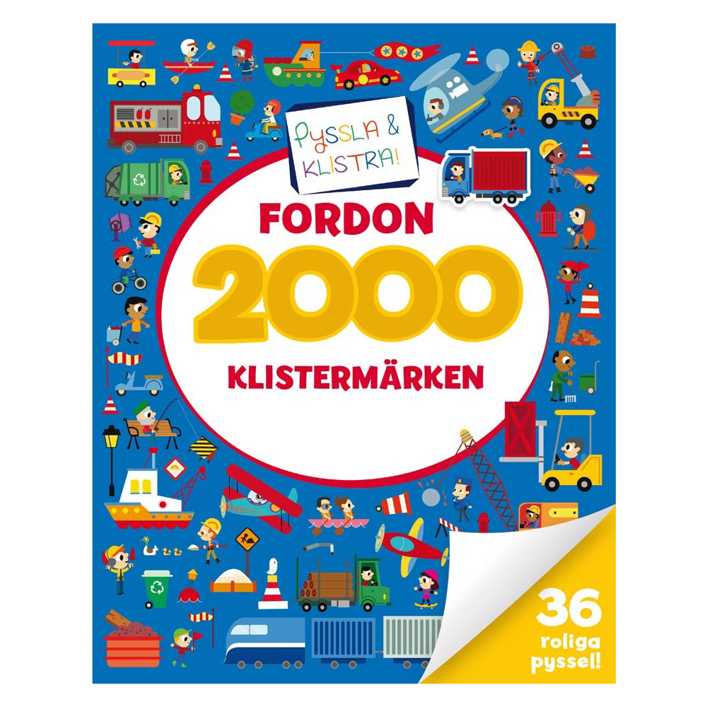 2000 klistermärken: Fordon (häftad) Tukan Förlag