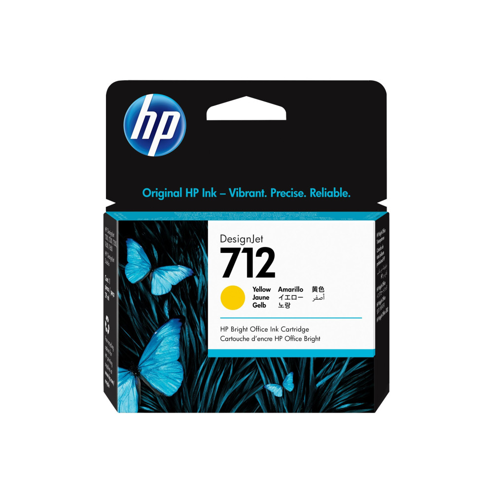 HP 712 - gul - original - DesignJet - bläckpatron