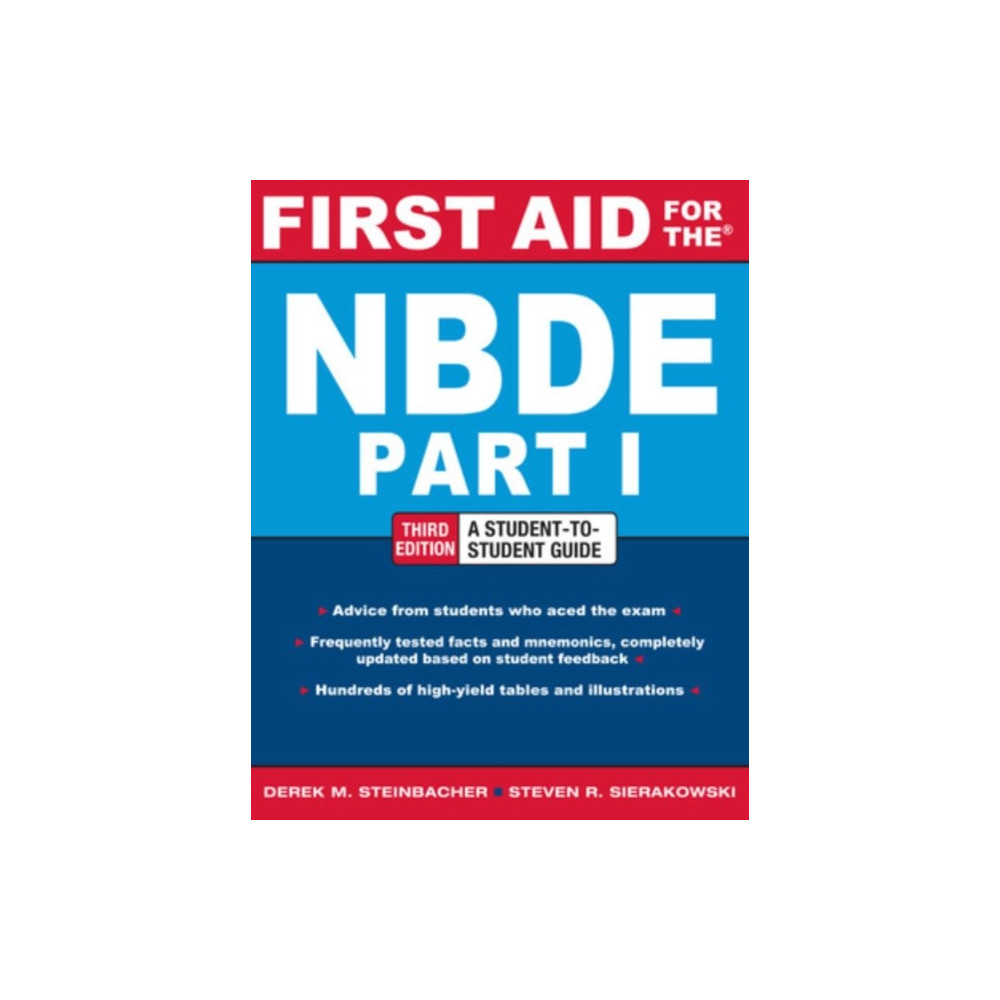First Aid for the NBDE Part 1, Third Edition (häftad, english) McGraw-Hill Education - Europe