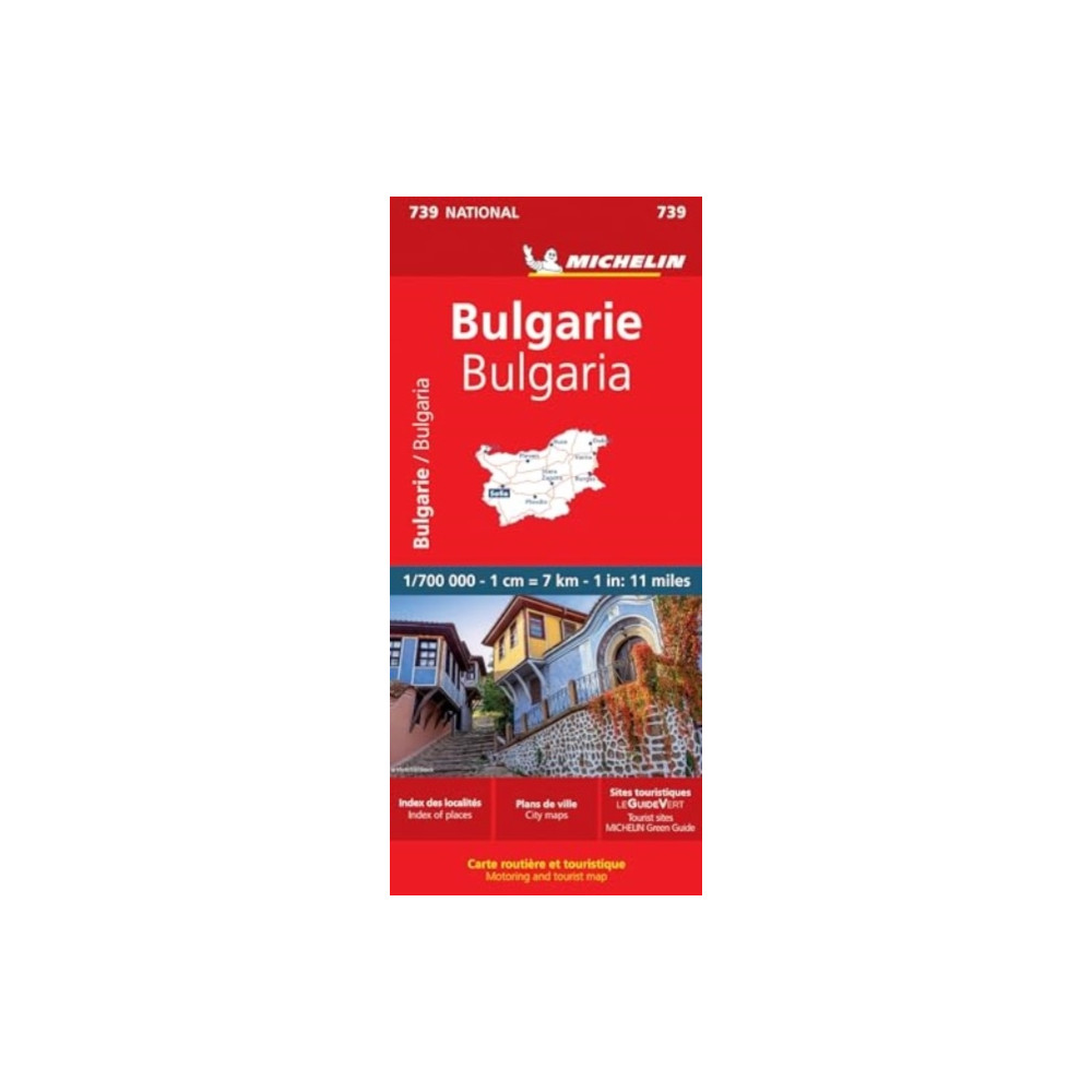 Bulgaria - Michelin National Map 739 Michelin Editions Des Voyages